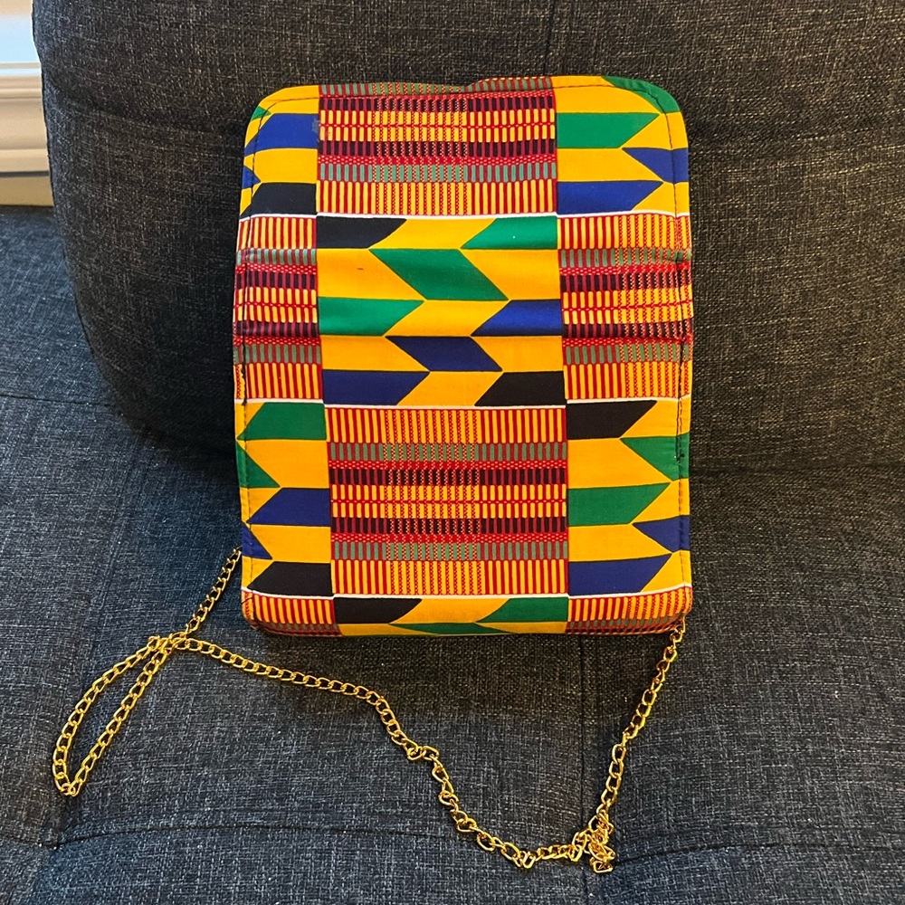 Colorful Geometric Pattern Handmade Clutch - Picture 2 of 9